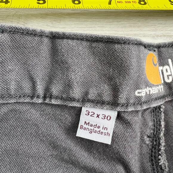 Carhartt Men’s Relaxed Fit Carpenter Double Knee Jeans Size 32X30 Gray - Picture 5 of 9